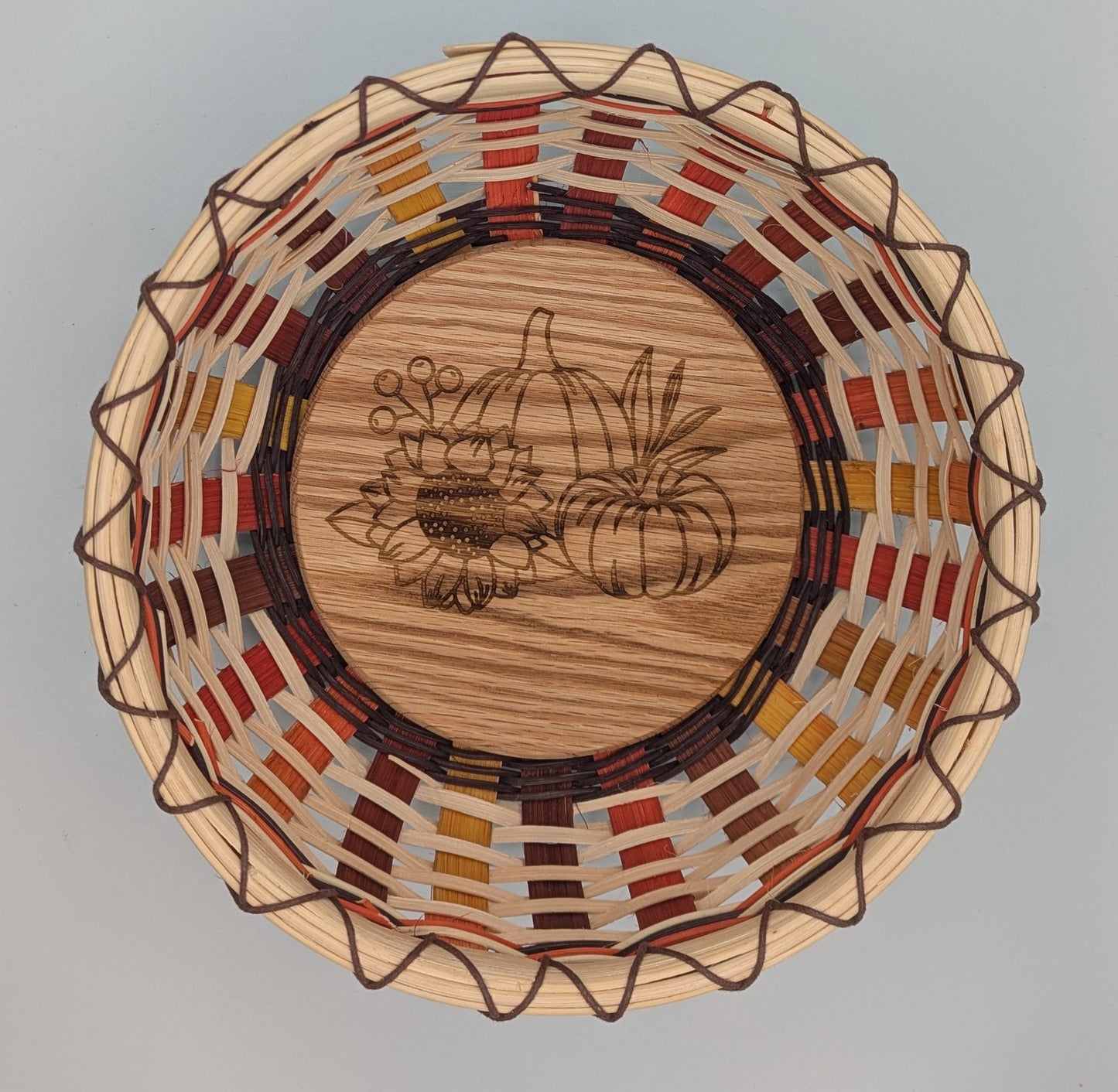 Fall Pumpkin Bowl Basket