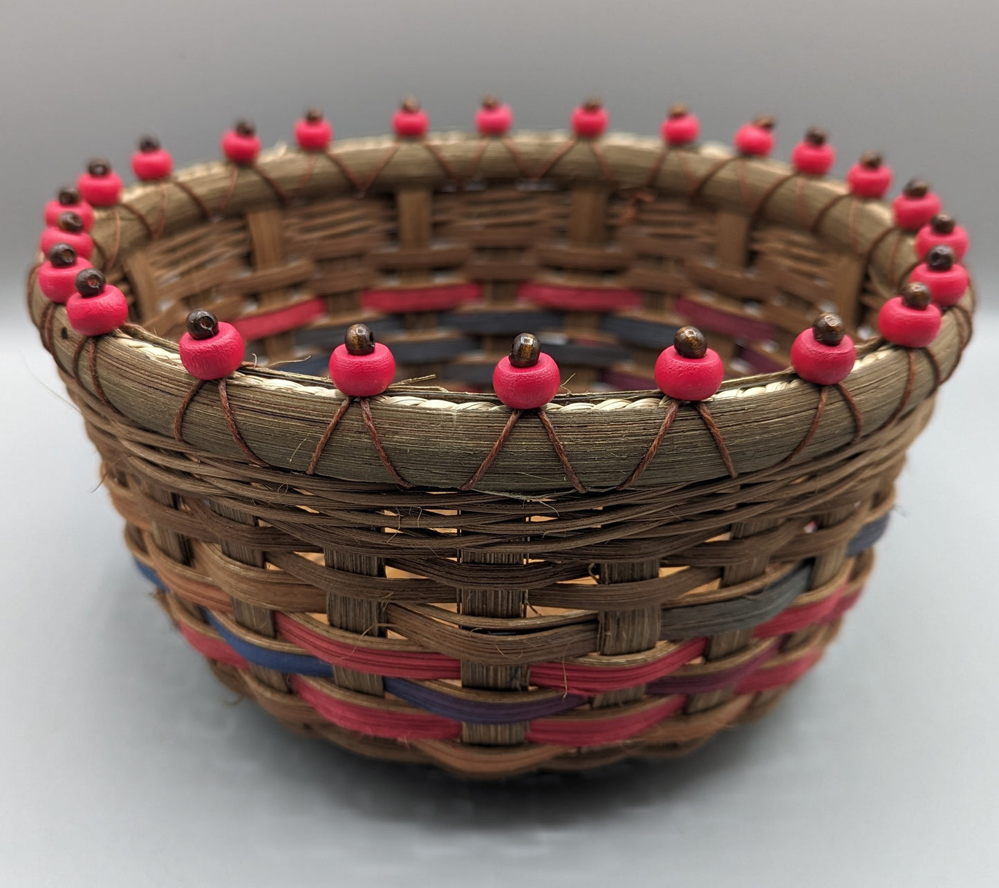 Beaded Bowl Basket